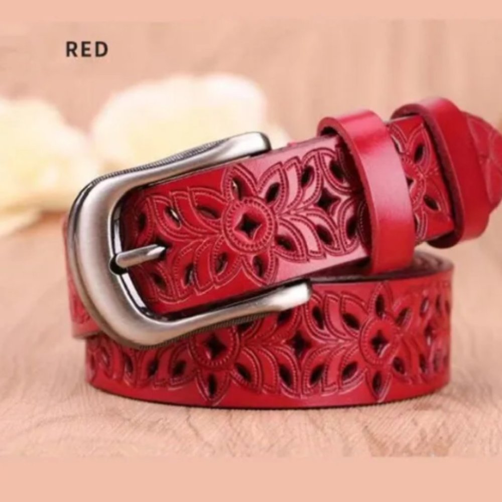Womens Red Belt